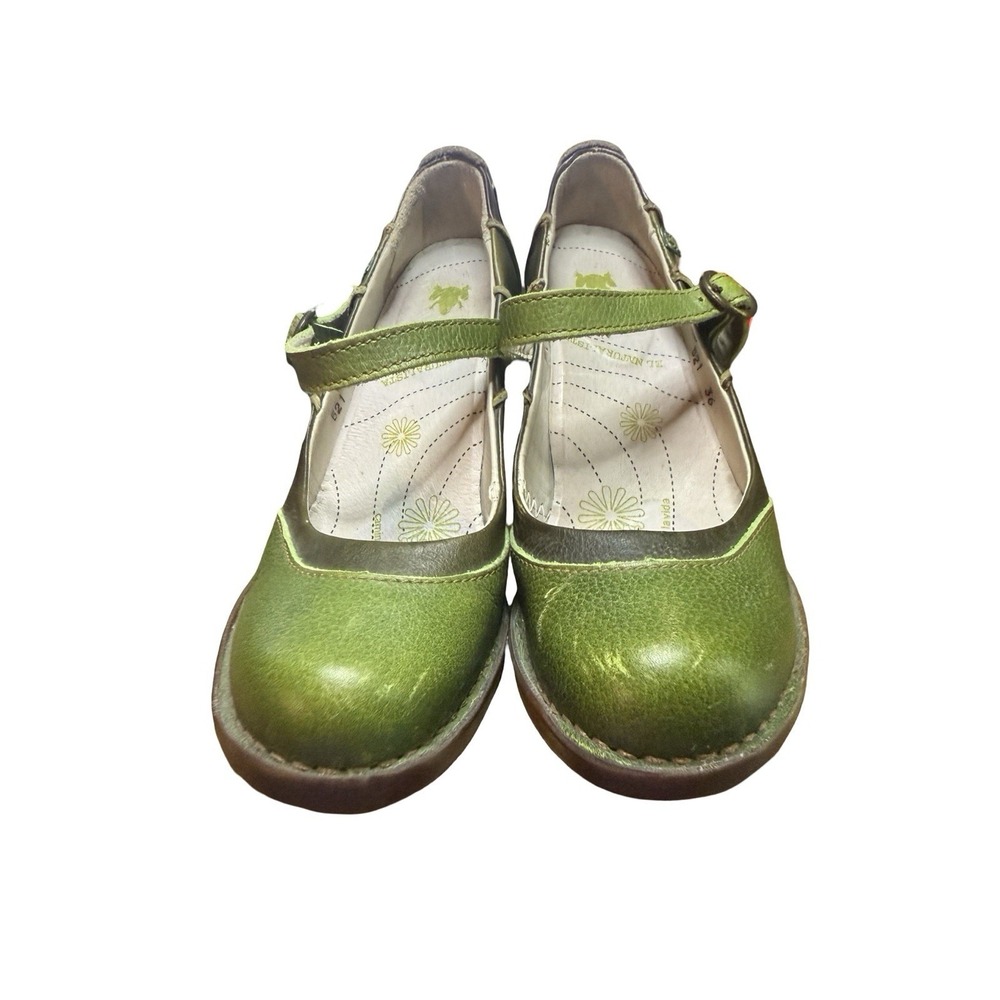 El Naturalista Green Leather Pumps EUR 36 womens - Picture 4 of 8